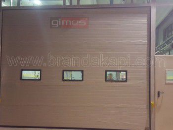 Gimes Branda Kapı sistemleri    | personel ğirişli sanayi tipi seksiyonel kapı